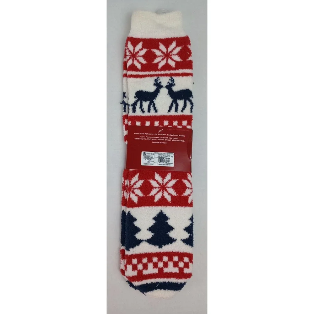 New Target Wondershop Men's Size 6 - 12 Soft Crew Socks Christmas Winter